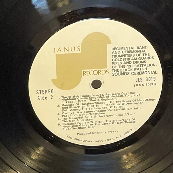 Sounds Ceremonial (Vinyl) Janus Records JLS 3019 VG+ LP Record Album Military - Picture 9 of 9